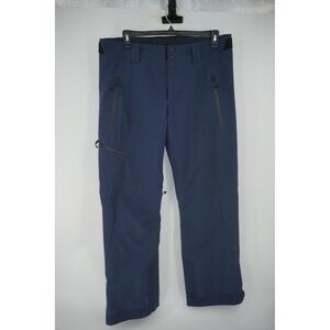 Obermeyer Snow Pants Blue Insulated Ski Winter Zip Pockets Lined Men's Large